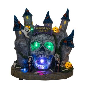 Kurt Adler 6.4 in. Multicolor LED Lighted Skull Castle