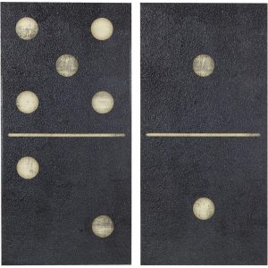 Ink + Ivy Two Black Dominos 2-pc. Canvas Wall Art