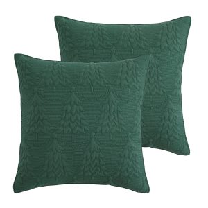 Levtex Home O Christmas Tree Green Euro Sham Set of 2