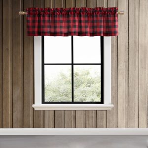 Eddie Bauer Mountain Plaid Pole Top Valance 86x15