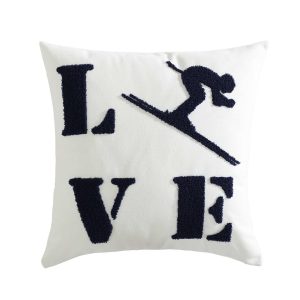 Eddie Bauer Love Ski Decorative Pillow