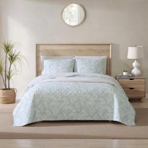 Art Of Palms Reversible Quilt & Sham Set