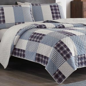 Eddie Bauer Camano Island Plum Quilt Set