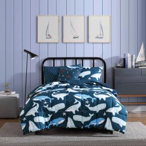 Nautica Kids Finnian Whales Comforter Sham Set