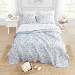 Laura Ashley Amberley Reversible Quilt Set