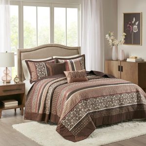Madison Park Princeton 5 Pc. Jacquard Bedspread Set