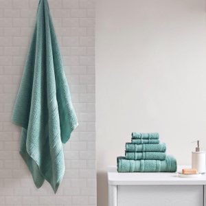Madison Park Essentials 6 Pc. Spa Waffle Jacquard Towel Set