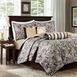 Madison Park 6 Pc. Aubrey Jacquard Quilt Set