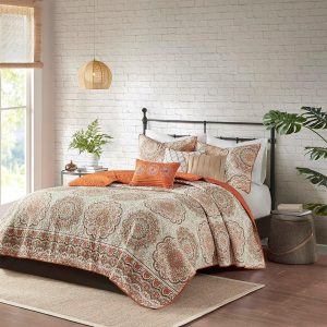 Madison Park 6 Pc. Tangiers Pillow & Quilt Set