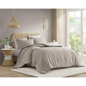 510 Design Solid Mina Waffle Weave Comforter Set