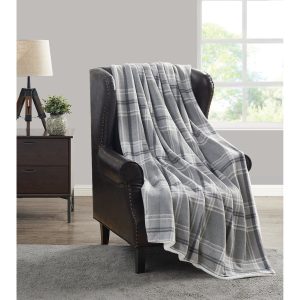 Cannon Cozy Teddy Plaid Throw