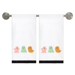 Avanti Ghost Pastel Halloween Hand Towels Set of 2
