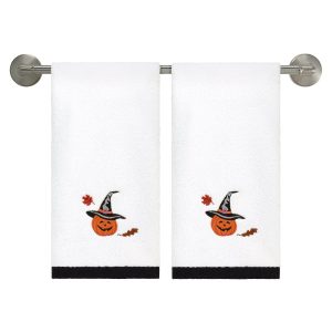 Avanti Pumpkin Patch Halloween Hand Towels Set of 2