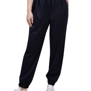 NY Collection Womens Missy Long Elastic Waist Pants