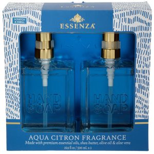 Essenza 2 Pk Premium Glass Hand Soaps