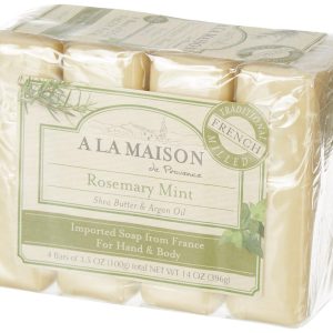 A La Maison 4 Pk Rosemary Mint Hand & Body Soap Bars