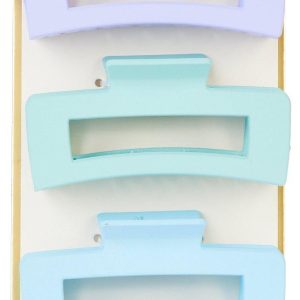 Love Beauty 4 Pc Pastel Hair Claw Hair Clip Set