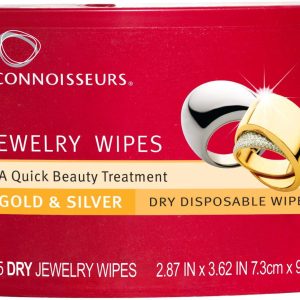 Connoisseurs Gold & Silver Disposable Jewelry Wipes 25 pk.