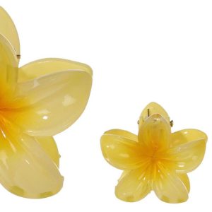 Bay Studio 3 Pk Flower Shaped Claw Hair Clips