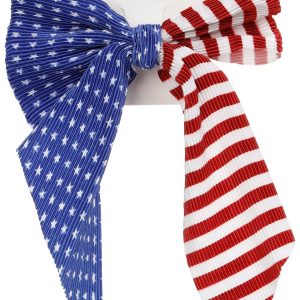 Americana Pleated Hair Bow