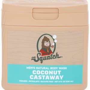 Dr. Squatch Coconut Castaway Men's Body Wash 8oz.