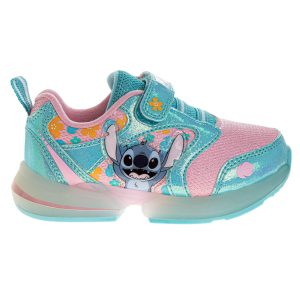 Lilo & Stitch Girls Velcro Light Up Athletic Shoes