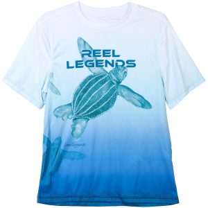 Reel Legends Big Boys Sea Turtle Reel Tec Shirt