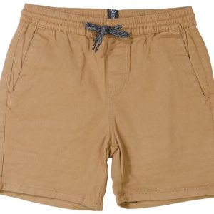 Volcom Big Boys Khaki Drawstring Shorts
