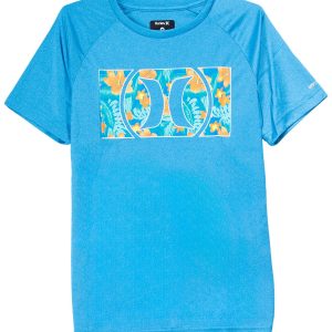 Hurley Big Boys Graphic Short Sleeve Rash Guard