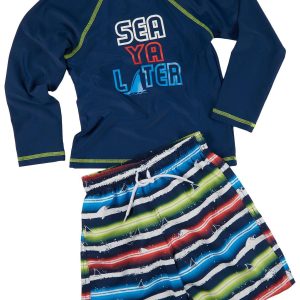 Floatimini Little Boys 2 Pc Swim Shorts Set