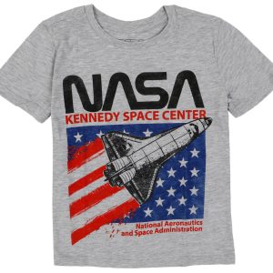 Nasa Little Boys Americana Space Ship Graphic T-Shirt