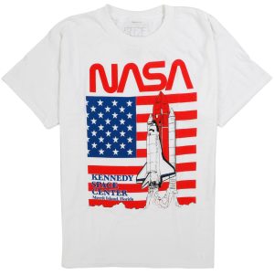 Nasa Big Boys Americana Space Ship Graphic T-Shirt