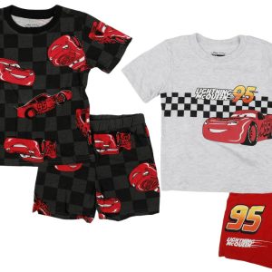 Cars Little Boys 4 Pc Lightning McQueen Shorts Set