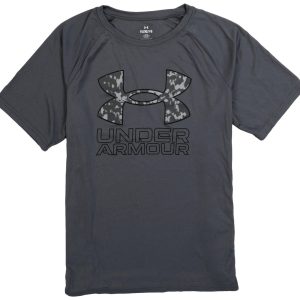 Under Armour Big Boys Tech Hybrid Print Short Sleeve Top
