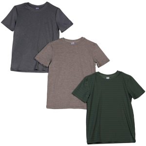 90 Degree Big Boys Active 3 Pk Performance T-Shirt Set
