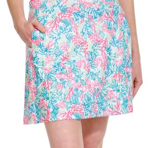 Coral Bay Golf Petite 17 in. Print Skort