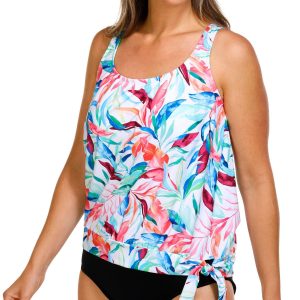 Maxine Of Hollywood Womens Dominica Breeze Tankini Top