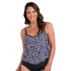Maxine of Hollywood Womens Colorburst Tankini Top