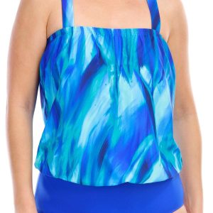Roxanne Womens Summer Sky One Piece Swimsuit