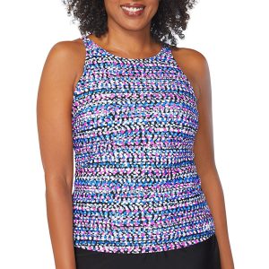 Reebok Women's High Neck Tankini Top