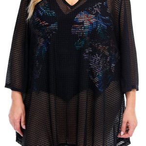 Jordan Taylor Plus V-Neck Tunic Coverup