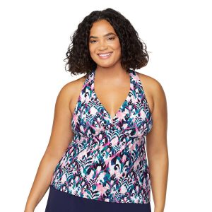 Leilani Plus Hi Back Tankini Top