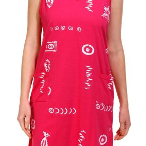 In Gear Womens Sleeveless Fish Print Pocket Coverup