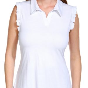 Gottex Womens Active Solid Polo Tank Top