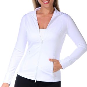 Golftini Women's Active Solid Zip Up Jacket