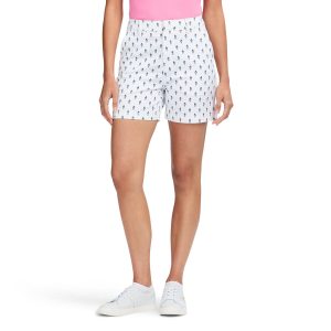 IZOD Womens Krystina Printed Twill Shorts