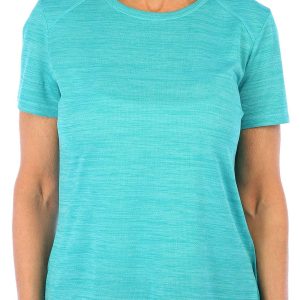 RB3 Active Womens Solid Active Vented Short Sleeve Top