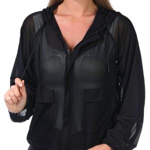 Jessica Simpson Women's Active Mesh Windbreaker