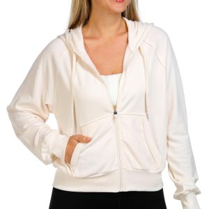 90 Degree By Reflex Womens Brushed Terry Zip Up Jacket