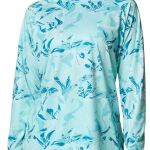 Columbia Womens PFG Super Tidal Printed Long Sleeve Tee